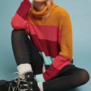 Farm Rio Boldly Striped Sweater Dress